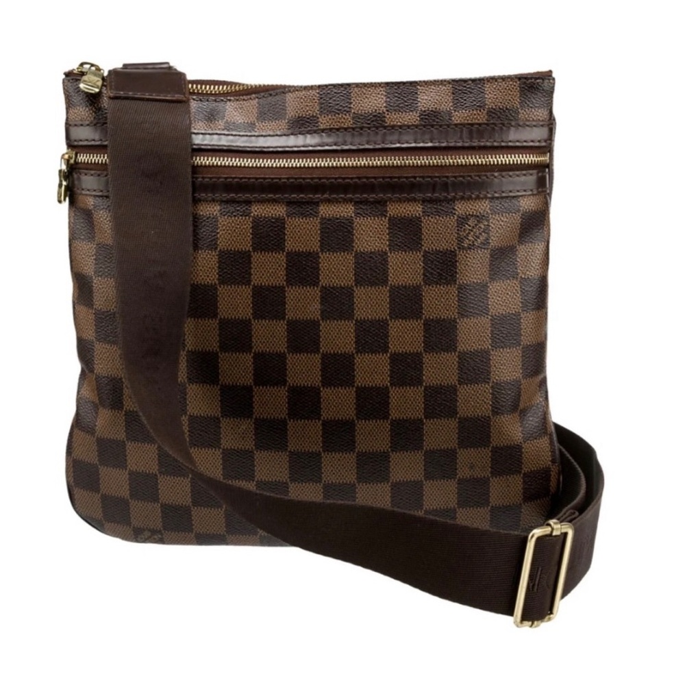 Louis Vuitton Brown Checkerboard Crossbody Bag